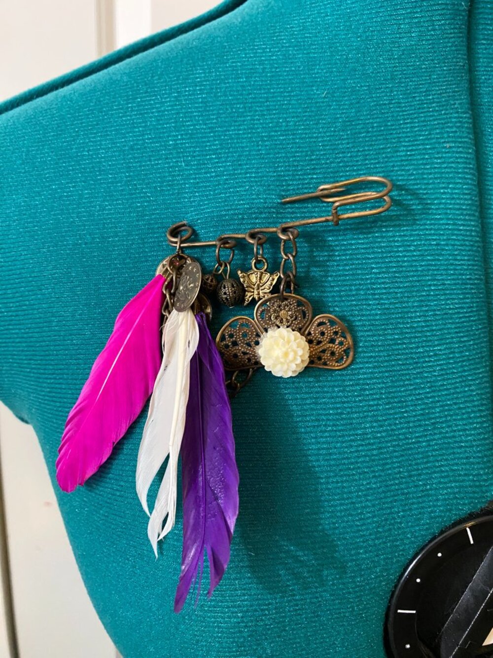 Bohemian-Style Statement Pin - Picture 2 of 5